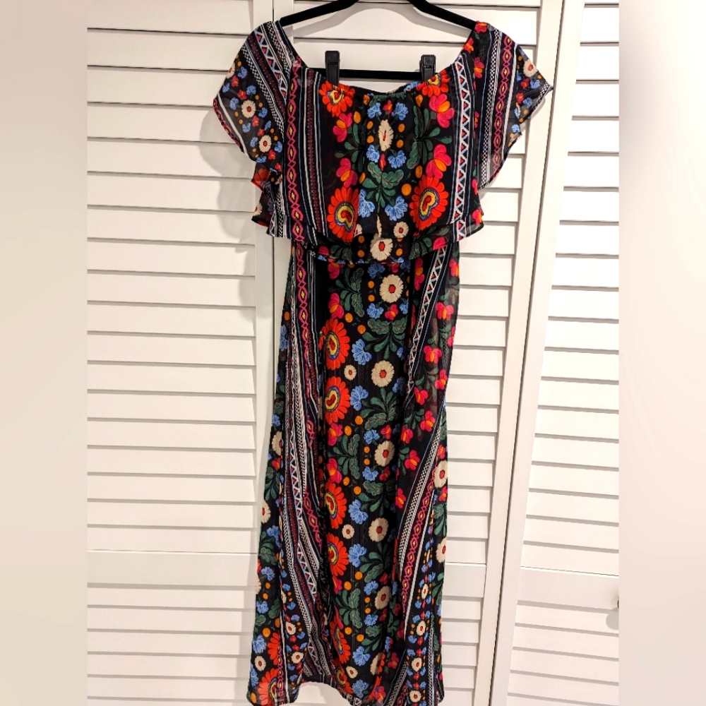 🌻Show Me Your MuMu Maxi Skirt/ Crop Top Two Piece Set size XS